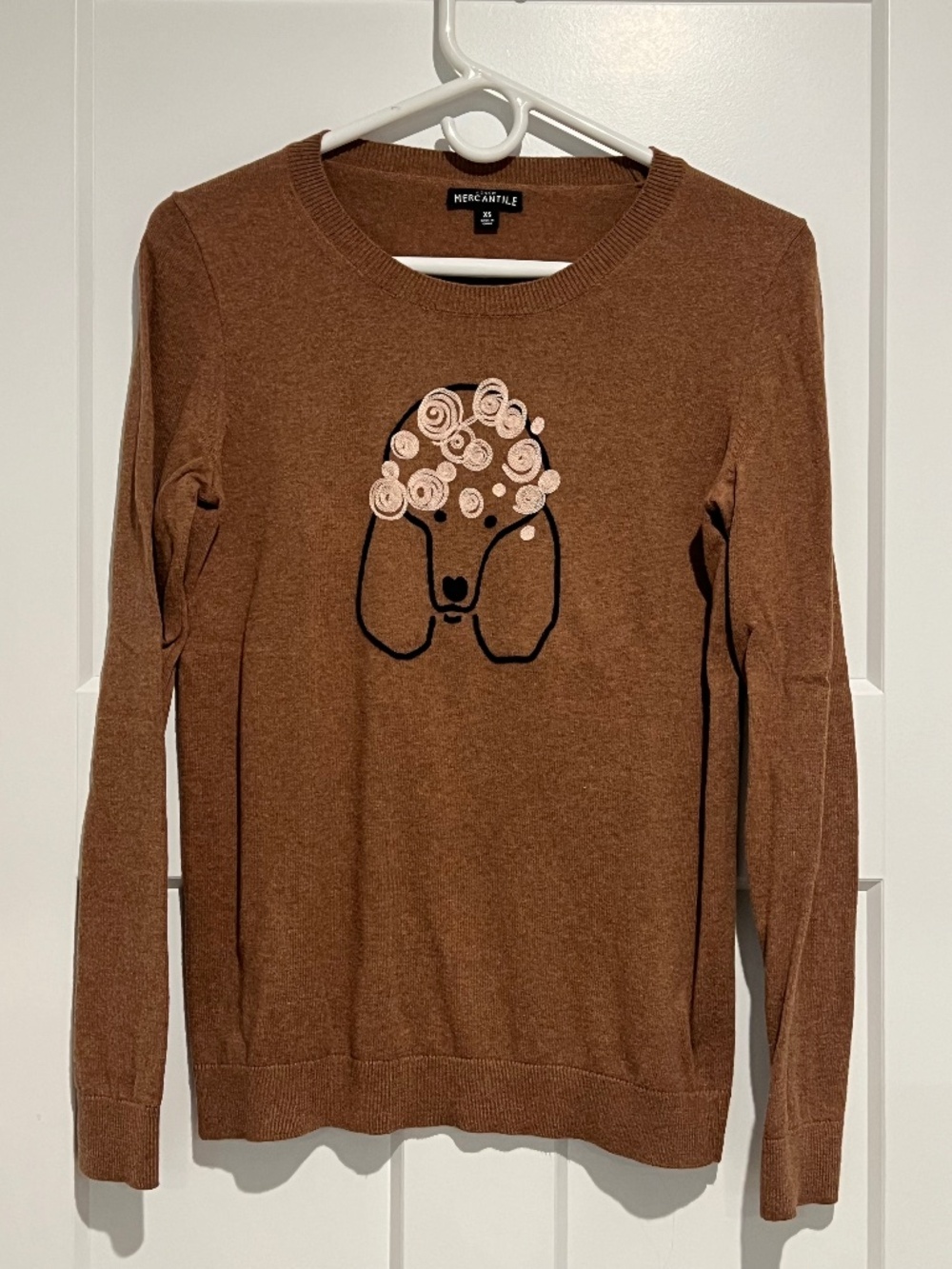 J. Crew Mercantile Brown Poodle Sweater size xs